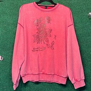 466 NWOT Roses Sweatshirt